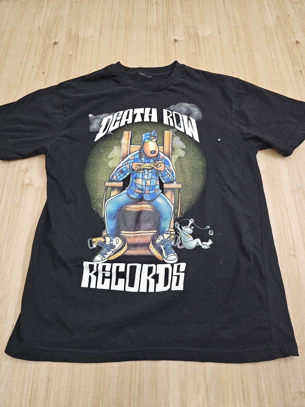 Death Row Records Black Snoop Graphic Tee Medium